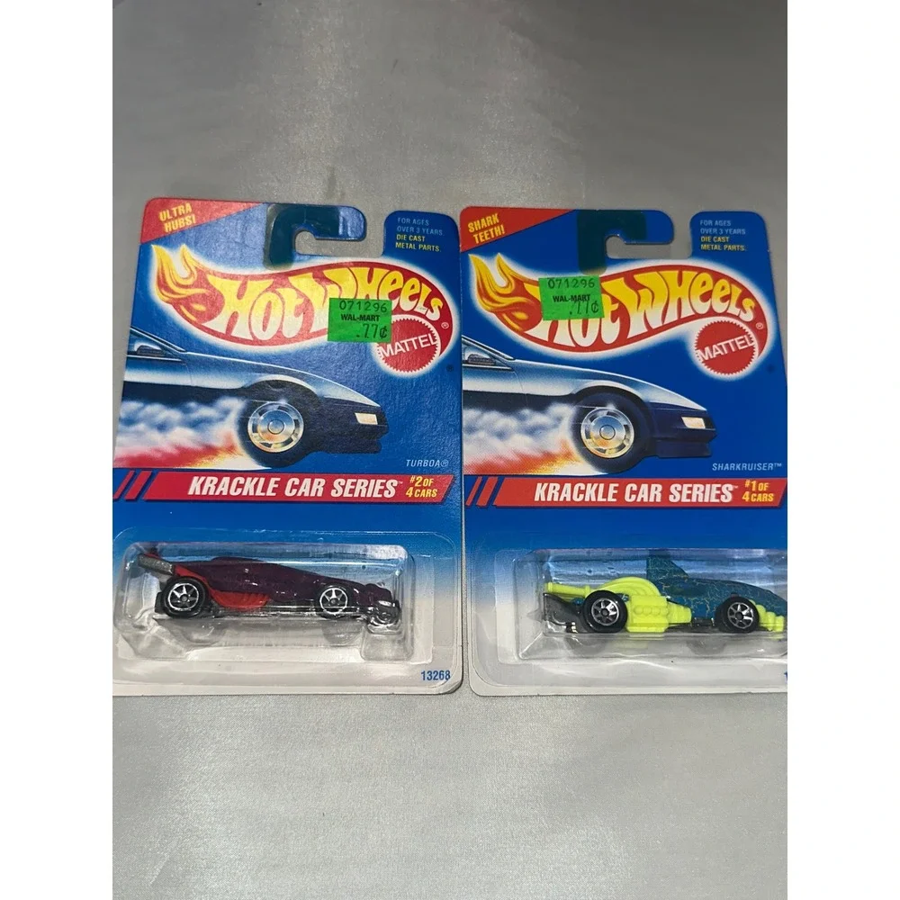 Hot Wheels Krackle Car Series‎ Sharkruiser Turboa Vintage 1994 Diecast Lot of 2